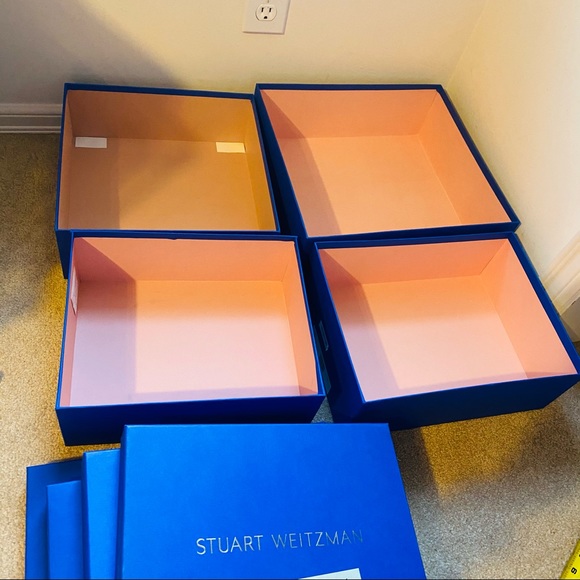 Stuart Weitzman empty box organizer blue purple - Picture 10 of 10